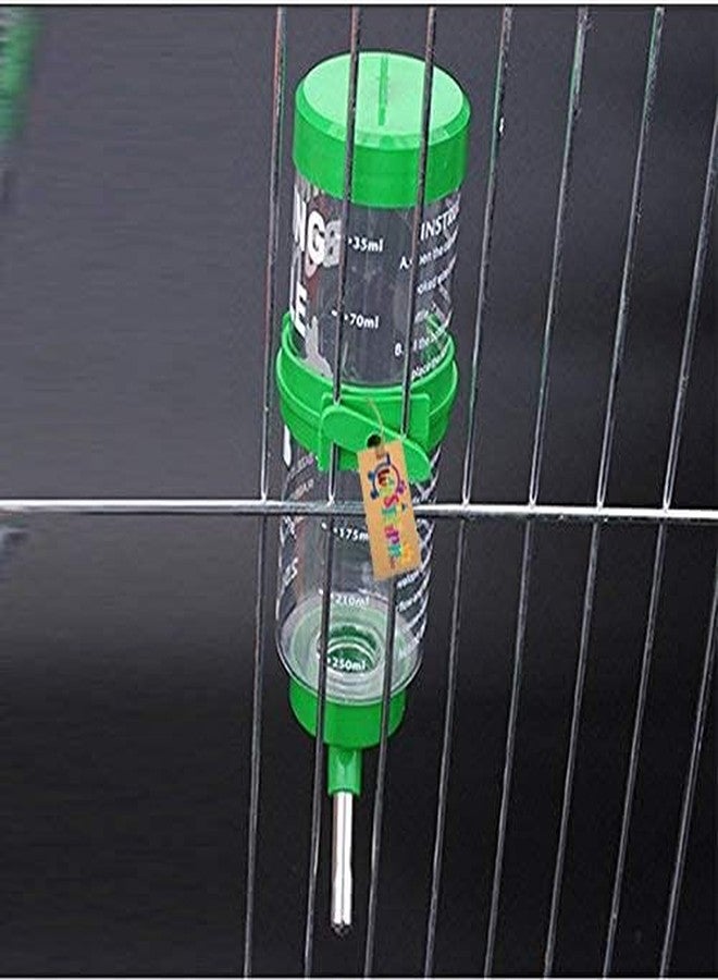 Western Era Cage Hanging Water Bottle, Dispenser Feeder, No Drip, Leak Proof, Fit for Hamster, Guinea Pig, Rabbit, Dog (Green) - Image 4